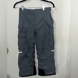 COLUMBIA Kid's Ski Snow Pants Black Omni-heat Bugaboo
